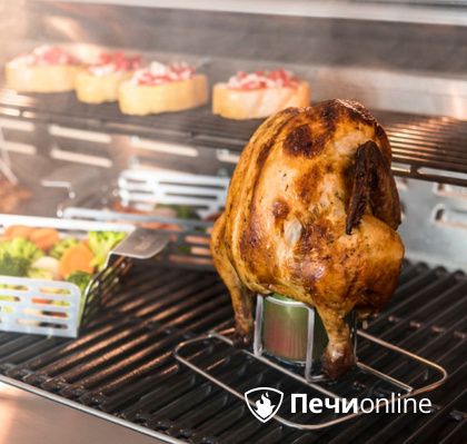Ростер Char-Broil Grill+ для курицы с креплением для емкости в Магадане
