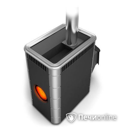 Дровяная банная печь TMF Аврора Inox ДА Иллюминатор антрацит НВ  в Магадане