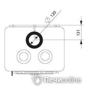 Отопительно-варочная печь Ferguss Magma cook side door в Магадане