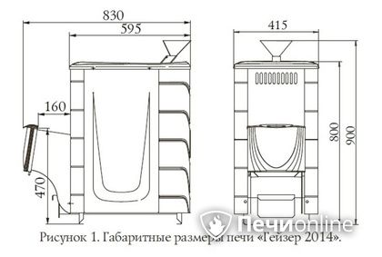 Дровяная печь-каменка TMF Гейзер 2014 Inox ДН КТК ЗК антрацит в Магадане