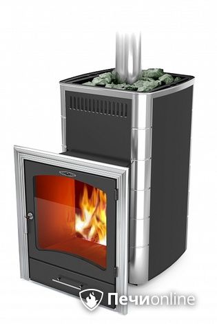 Дровяная банная печь TMF Калина II Inox БСЭ ТО антрацит НВ ПРН в Магадане