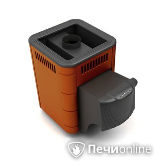 Дровяная банная печь TMF Оса Carbon терракота дверь антрацит в Магадане